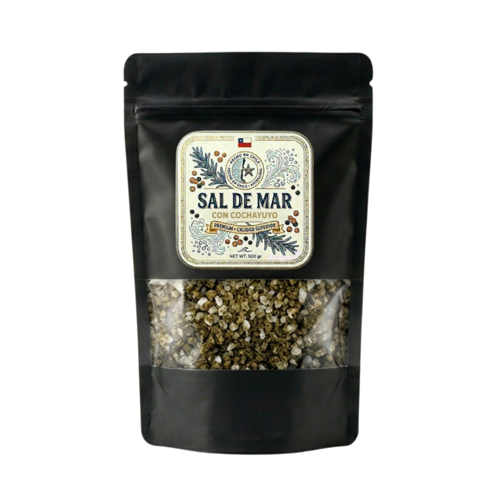 Sal de mar cochayuyo en bolsa DoyPack 500g - Pack Sabores de la Costa, Marlini Gourmet